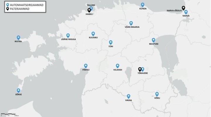Automaatseire- ja filterjaamad Eestis. Keskkonnaameti kaart.jpg
